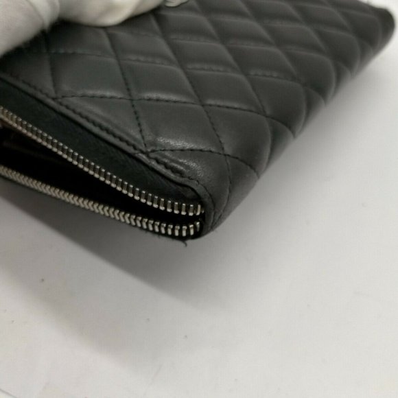 100% Authentic Chanel Zippy Black Caviar Skin Wallet - Picture 4 of 10
